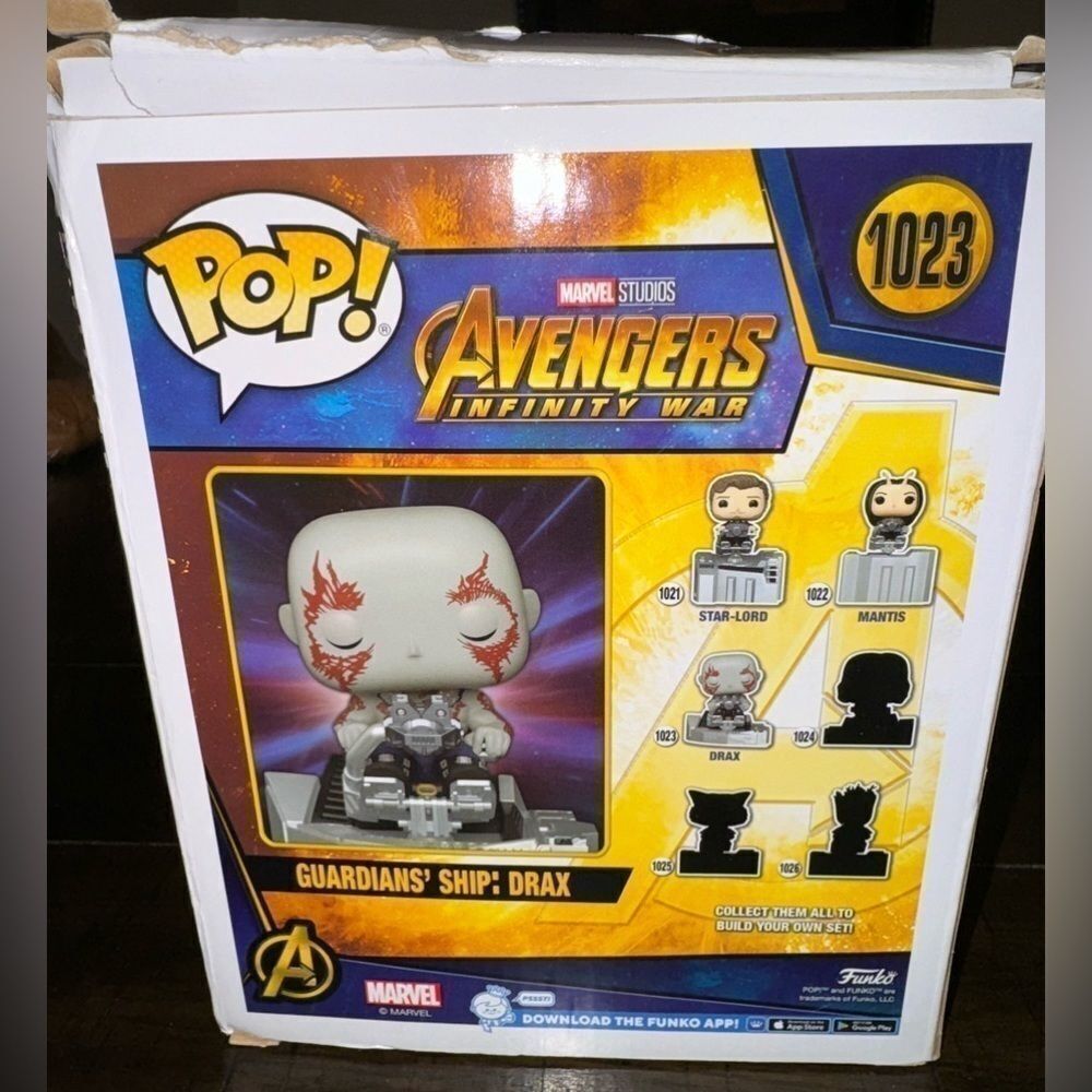 Avengers Infinity War - Guardians' Ship: Drax Deluxe Pop! Vinyl - FunKo NEW - Picture 4 of 5